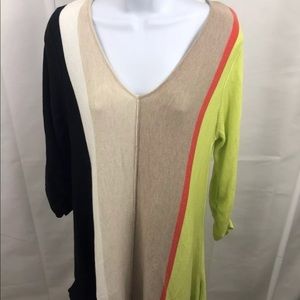 Joan Vass Long Sleeve Tunic Womens Size M